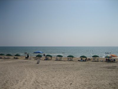 The beach at the Bahia Mar (Gulf of Mexico).