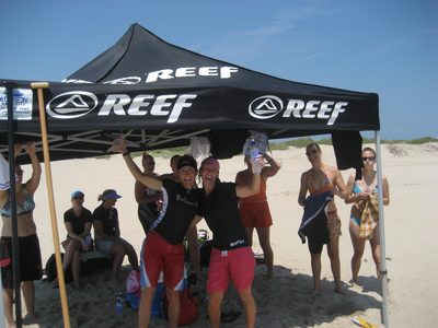 Cindy and Jules under the Reef tent.