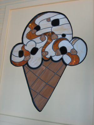 I wouldn't mind a stained-glass window like this in my house.