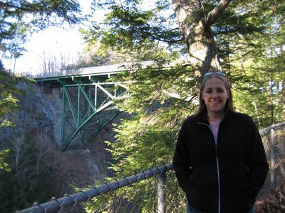 ... and hello to a cool bridge at the Quechee Gorge.