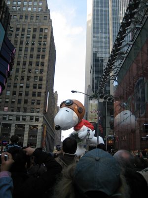 Thanksgiving Day!  We arrived at the parade (we're on...