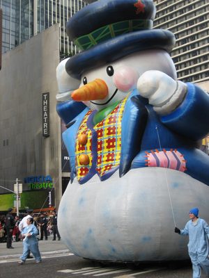 A snowman for Mom.