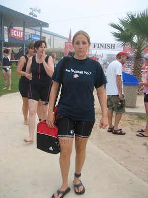Catherine is not loving the 7am-ness.  She is loving her...