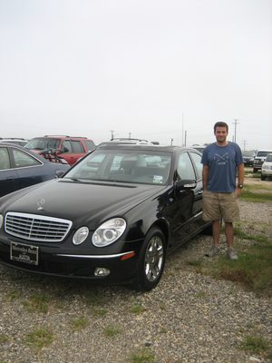 Happy Jay with his new car (2003 E320).  It was even...