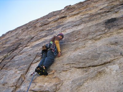 John makes standing on tiny outcrops of rocks look easy.