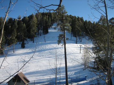 The ski resort at the top of Mt. Lemmon.  From the road,...