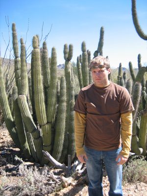 John apparently no like the organ pipe cactus he...