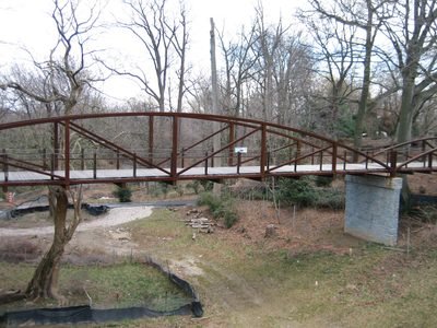 A somewhat awkward but good-intentioned bridge in the...