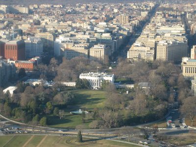 The White House from the top of the Monument