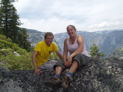 John and Catherine with Glacier Point in the background.