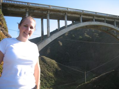 Catherine and the Rocky Creek Bridge.