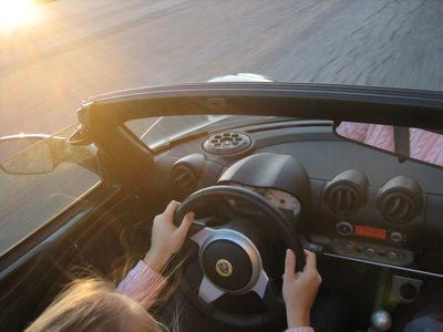A shot from Catherine's Lotus commercial.