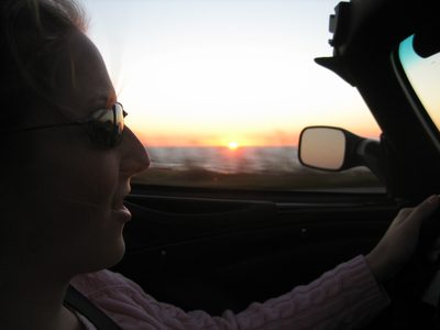 Sunset over the Pacific.