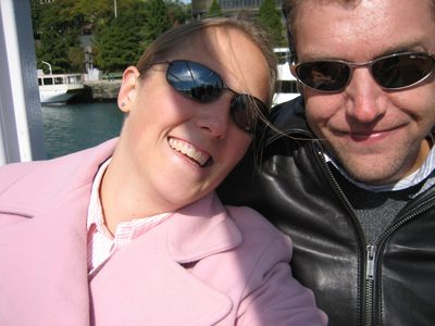 A demonstration of self-photo taking skills, on the boat...