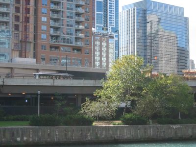 The south side of the river, just inland from the lock. ...