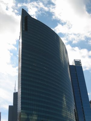 333 Wacker Drive, designed by Kohn Pedersen Fox (put...