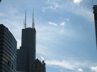 First picture of the Sears Tower.  Those radio towers...