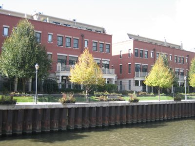 Apartments on the river.  Not a bad location, except...