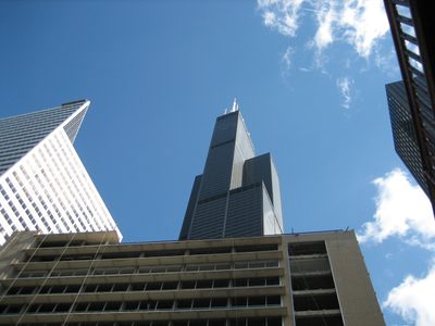 Another glimpse of the Sears Tower, towering (ha) above...