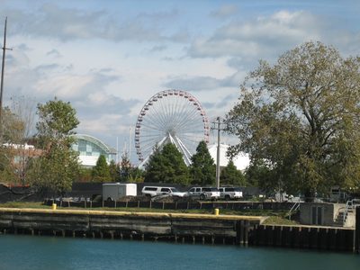 The Ferris Wheel on Navy Pier.
