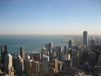 Looking south, southeast.