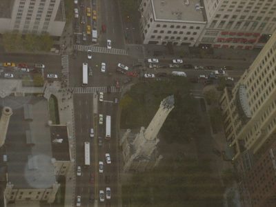 Looking down on the Water Tower again.