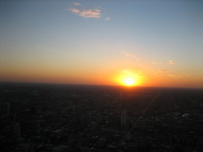 Lights in the city are off...