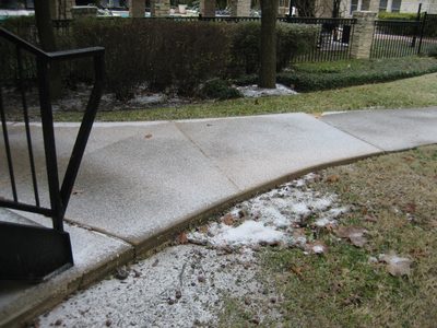 But, I swear I wasn't lying, snow was coming down.  Not...