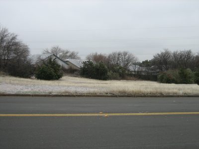 The field across the street from the back exit of my...