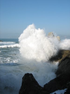... and he was dragged out to sea.