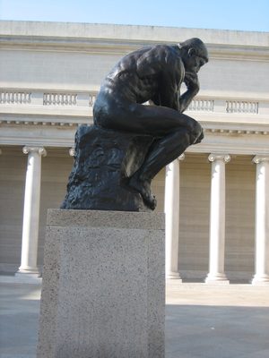 Rodin's The Thinker at the Legion of Honor.