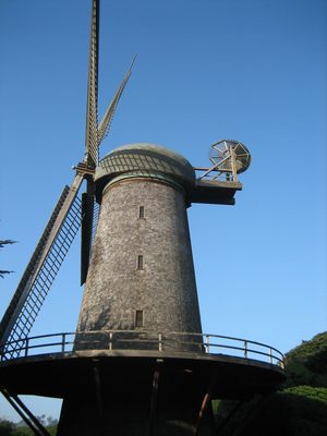 Giant windmill in Golden Gate Park, dating back to 1902.