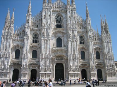 The Duomo.  It was so wide and tall, and the ground...