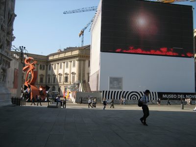 Looking to the right of the front of the Duomo.  That...