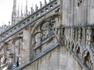 More views through buttresses.