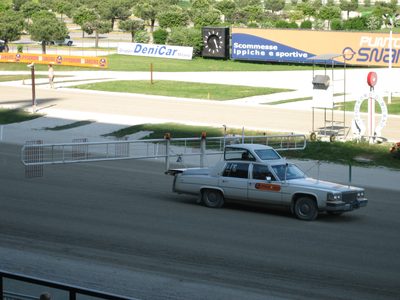 I'd never seen trotting races before.  Rather than the...