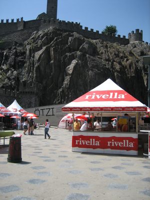 A street fair was taking place in Bellinzona.  I guess...