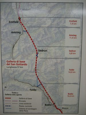 Various parts of the tunnel.