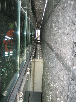 The tunnel info center was really neat.  The structure...