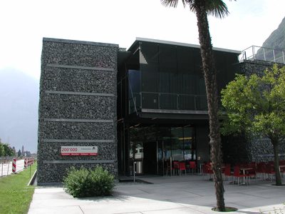 The visitor center from the front.