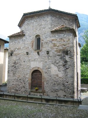 The baptistery across the street from the Villa.  This...