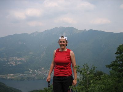 Catherine at the first of two false-finishes to the...