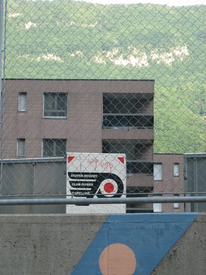 Hey! Hockey!  There was a little floor-hockey rink...