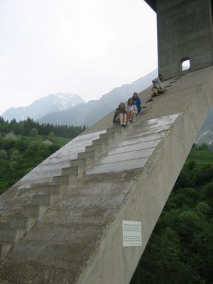 Carin did allow climbing of the stairs on the second...
