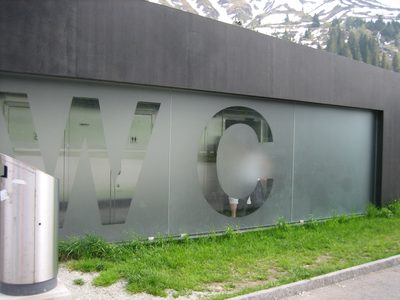 Craziest public WC structure I have ever seen.