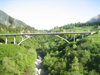 A picture from the bus ride up to our bridge hike day -...