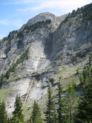 This recess in the rock was so neat -- it has obviously...