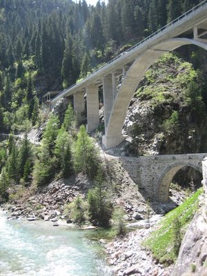 Old bridge + new bridge.
