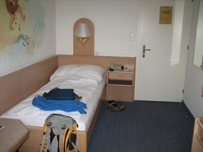 My room at the Hotel Walhalla.  This was my favorite...