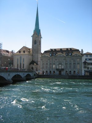 The Limmat again.  The vortex shedding picture was taken...